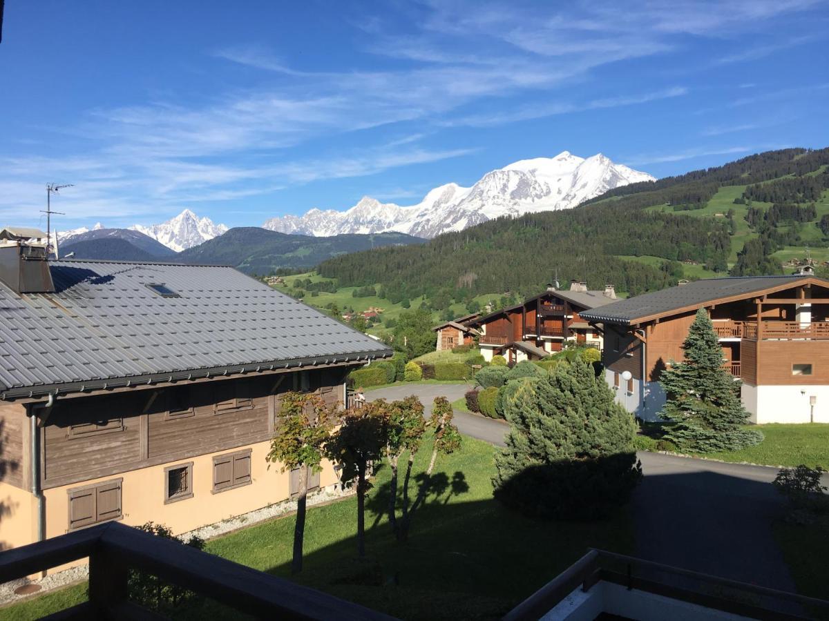 Appartement Cosy Et Chaleureux A Megeve Avec Vue Sur Le Mont Blanc Demi-Quartier Exterior foto