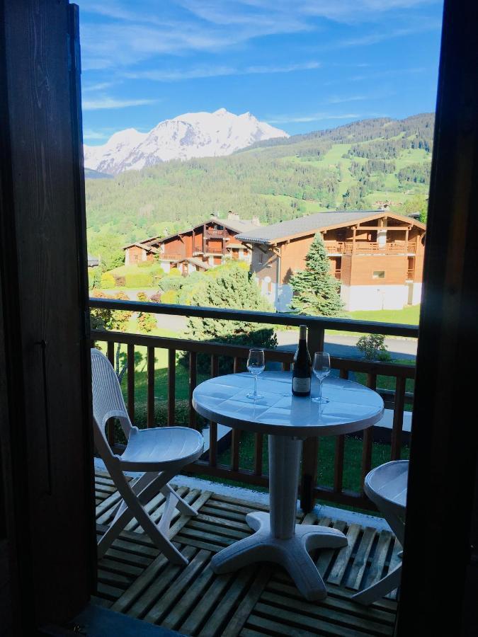 Appartement Cosy Et Chaleureux A Megeve Avec Vue Sur Le Mont Blanc Demi-Quartier Exterior foto